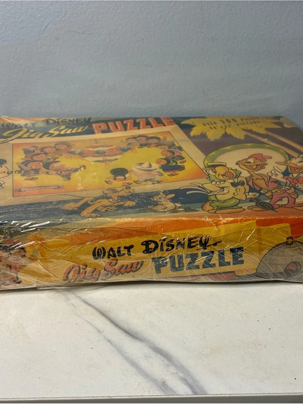 1940s Walt Disney Jigsaw Puzzle Series No. 4 Three Caballeros Kaymar Box